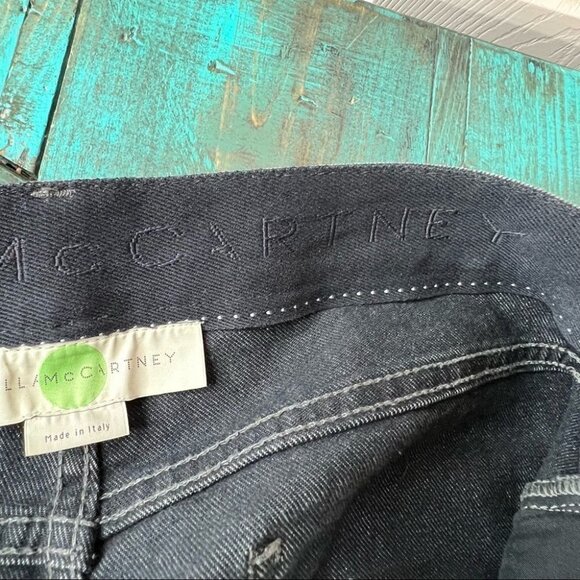 STELLA McCartney Gray Skinny Jeans Ankle Zip  Designer Size 31 - Picture 13 of 14